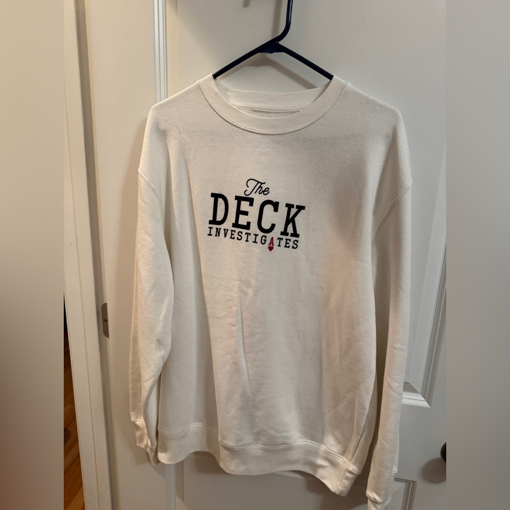 Crime Junkies! The deck investigates sweatshirt!